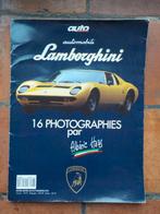16 lithographies vintage de Lamborghini photos Albéric Haas, Collections, Enlèvement ou Envoi, Comme neuf, Voitures