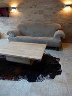eiken salontafel uniek stuk, Ophalen, 100 tot 150 cm, Eikenhout, 50 tot 100 cm