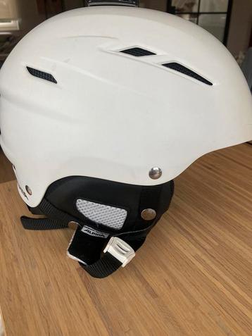 Casque de ski blanc Alpina taille 50-54