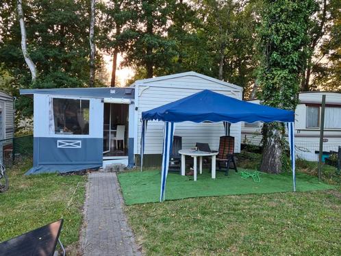 Stacaravan irm heidestrand met Voortent, Caravans en Kamperen, Stacaravans, Ophalen