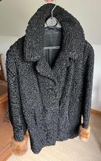 Astrakan jas met nerts afgezette mouwen, Kleding | Dames, Ophalen, Gedragen, Zwart