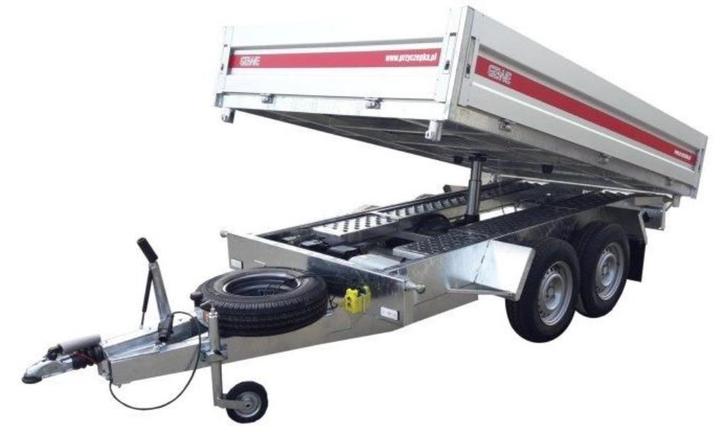 Remorque Basculante tribenne 3.5 T GEWE (Neuve), Autos : Divers, Remorques, Neuf, Enlèvement
