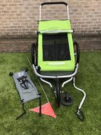 Croozer kid for 2 fietskar (nieuwstaat) en hangmatje, Fietsen en Brommers, Ophalen, Opvouwbaar, Croozer, Zo goed als nieuw