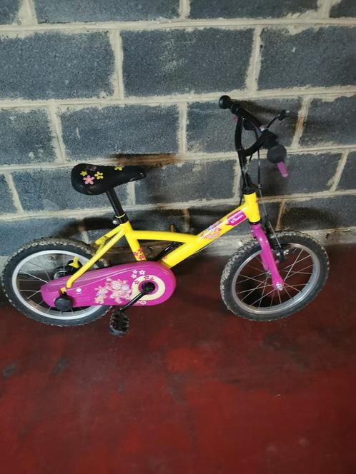 Meisjesfiets 5-7 jaar oud gebeten, Fietsen en Brommers, Fietsen | Kinderfietsjes, Zo goed als nieuw, Ophalen of Verzenden