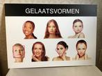 Pancarde gelaatsvormen, Ophalen of Verzenden, Zo goed als nieuw