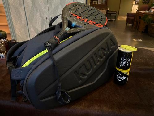 Padeltas Kuikma PL 990 + Padel racket Kuikma + doos ballen, Sport en Fitness, Padel, Zo goed als nieuw, Padeltas, Ophalen