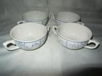 Royal Boch, Kopenhagen: 4 soepkommen, 2 handgrepen!, Ophalen of Verzenden