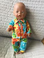 130. Babyborn: Nieuwe flanellen pyjama, Kinderen en Baby's, Nieuw, Ophalen of Verzenden, Babypop