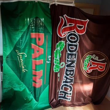 2 vintage vlaggen  Bier Speciale Palm en Rodenbacch beschikbaar voor biedingen