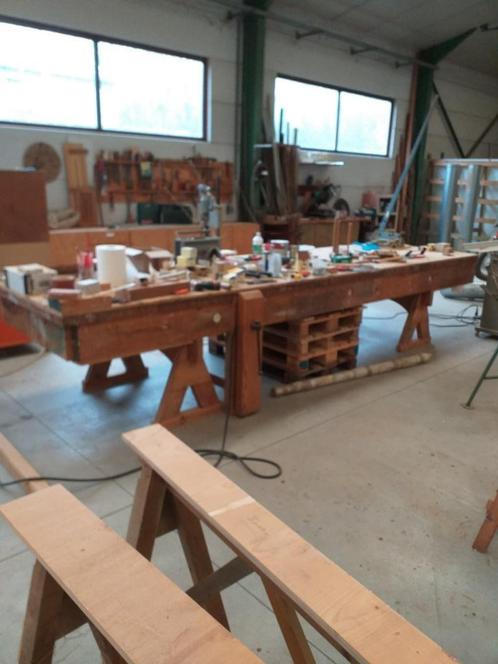 werkbank werktafel met bankschroef, Doe-het-zelf en Bouw, Werkbanken, Gebruikt, 70 tot 120 cm, Bankschroef, Ophalen