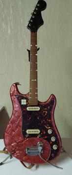 El. gitaar Norma EG-470-2 "Red Sparkle" (jaren 60 Japan), Ophalen, Gebruikt, Solid body