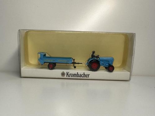 Tracteur PORSCHE + Remorque Bière 1/87 HO WIKING Neuf+Boite, Hobby en Vrije tijd, Modelauto's | 1:87, Nieuw, Hijskraan, Tractor of Landbouw