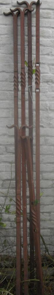 + 3 m de barres de portail en métal, Enlèvement, Utilisé, Fer, Porte coulissante