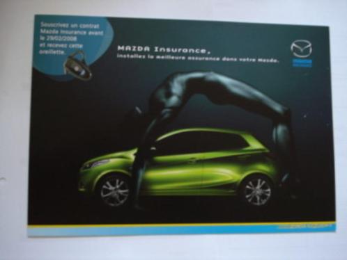 Mazda insurance 2008 Brochure Catalogue Prospekt, Boeken, Auto's | Folders en Tijdschriften, Nieuw, Mazda, Verzenden