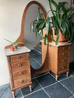 Antieke ladenkast met ovale spiegel, Antiek en Kunst, Ophalen