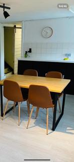 Tafel met 4 stoelen, Huis en Inrichting, Tafels | Eettafels, Ophalen, Zo goed als nieuw, Vier personen