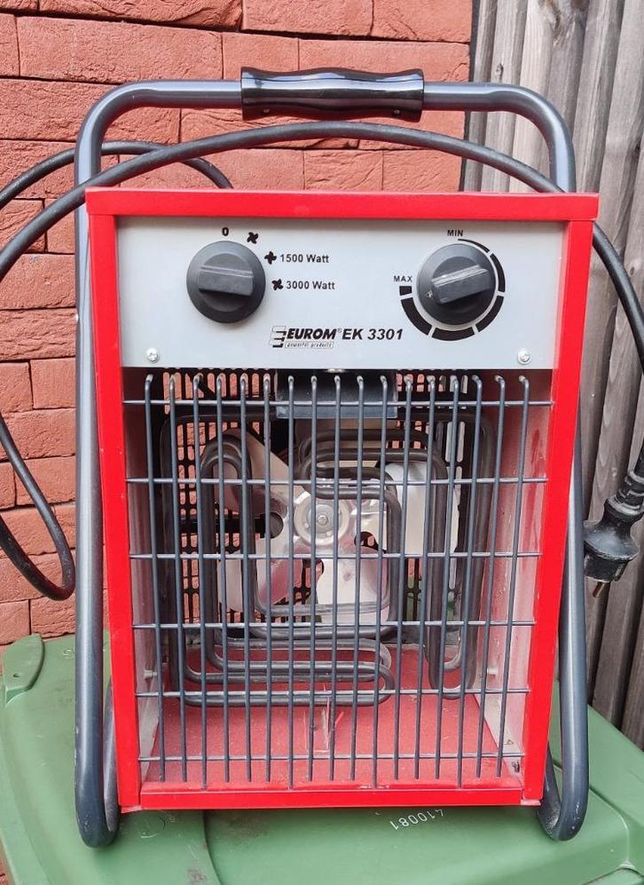 luchtverwarmer EUROM EK 3301, Doe-het-zelf en Bouw, Verwarming en Radiatoren, Gebruikt, Overige typen, 800 watt of meer, 30 tot 80 cm