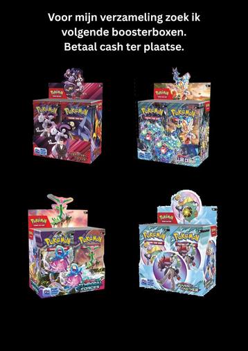Ik zoek Boosterboxen Pokemon beschikbaar voor biedingen