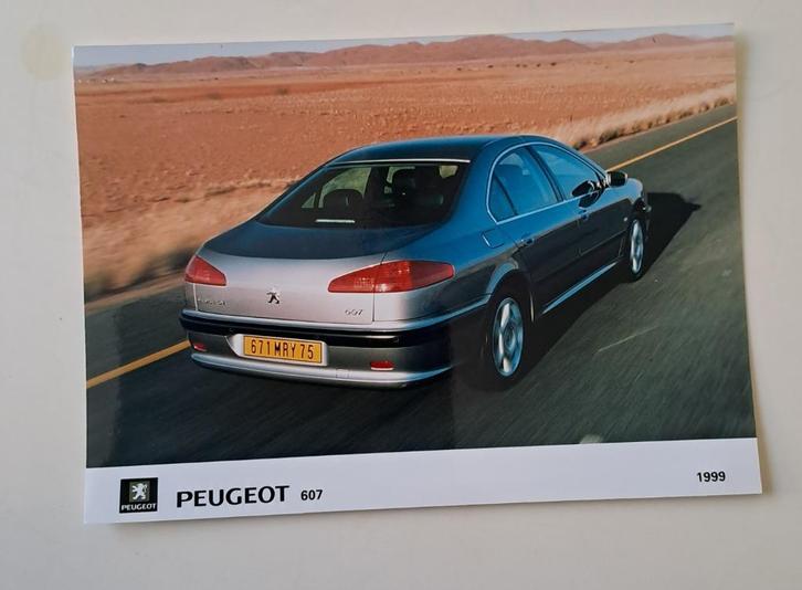 Peugeot 607 - 1999 -- PERSFOTO'S -- setje ! -, Boeken, Auto's | Folders en Tijdschriften, Nieuw, Peugeot, Ophalen of Verzenden