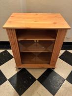 Meuble bois porte vitrée sur roulettes (TV), Ophalen, Gebruikt, Glas, 50 tot 100 cm