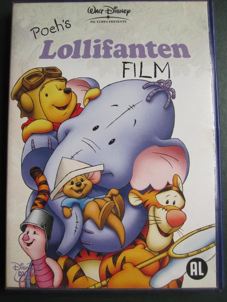 Poeh's Lollifanten Film (DISNEY), Cd's en Dvd's, Dvd's | Tekenfilms en Animatie, Zo goed als nieuw, Amerikaans, Tekenfilm, Alle leeftijden