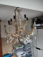 Oude kristallen of glazen kroonluchter, Antiek en Kunst, Ophalen of Verzenden