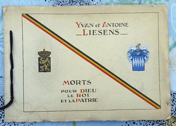 Hommage aux soldats  Yvan et Antoine Liesens de Tamines. beschikbaar voor biedingen