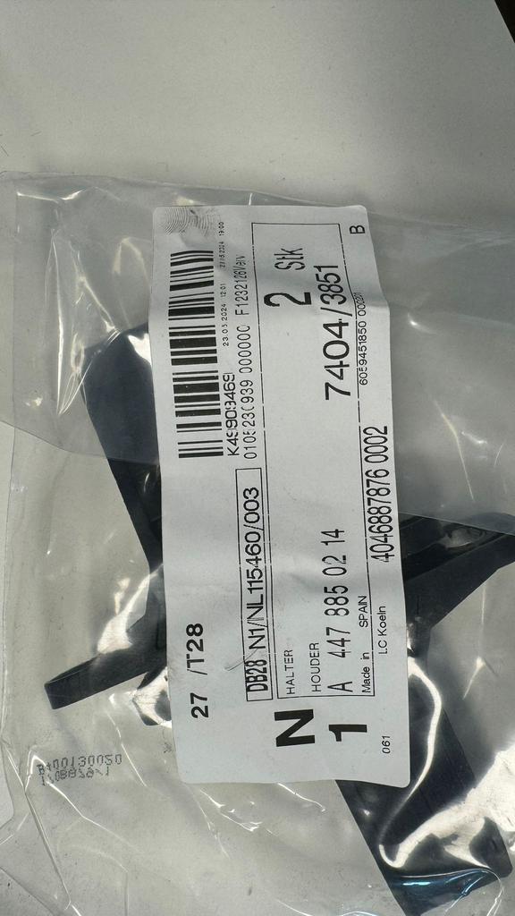 houder aan dwarsdrager Mercedes A 447 885 0214, Autos : Divers, Porte-bagages, Neuf, Enlèvement ou Envoi