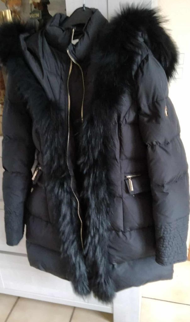 warme zwarte winterjas Relish maat Medium, Kleding | Dames, Jassen | Winter, Zo goed als nieuw, Maat 38/40 (M), Zwart, Ophalen of Verzenden
