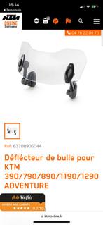 Déflécteur de bulle pour KTM 390/790/890/1190/1290 ADVENTURE, Comme neuf