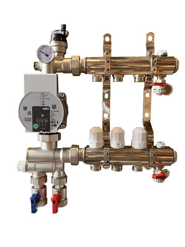 Vloerverwarming verdeler model basic compleet met koppeling, Bricolage & Construction, Chauffage & Radiateurs, Neuf, Autres types