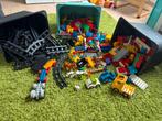 Groot lot duplo drie bakken trein, boerderij, huis, auto’s…, Kinderen en Baby's, Ophalen, Zo goed als nieuw