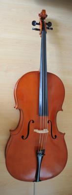 Cello 4/4, Muziek en Instrumenten, Strijkinstrumenten | Cello's, Ophalen, Gebruikt, 4/4-cello, Met koffer