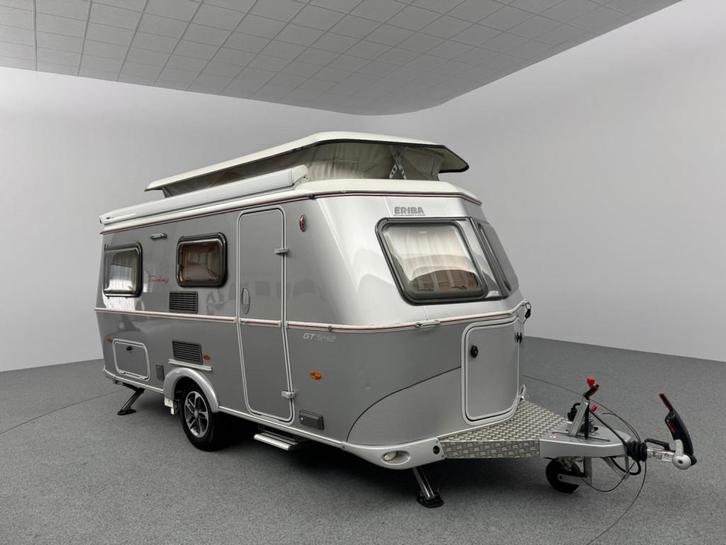 Eriba Touring Troll 542 GT Mover Casssetteluifel, Caravans en Kamperen, Caravans, tot en met 3, Overige, Eriba, 2 aparte bedden