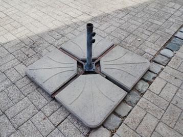 Plaques de base de parasol en béton, Enlèvement, Utilisé