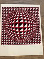 Viktor Vasarely (1906-1997)-genummerd en handgetekend 23/200, Antiek en Kunst, Kunst | Litho's en Zeefdrukken, Ophalen of Verzenden