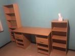 Bureau + 2 boekenkasten set, Ophalen, Gebruikt, Bureau