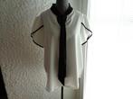 Blouse blanche/ Noire Taille XL 44 Neuve., Ophalen of Verzenden, Nieuw, Maat 42/44 (L), Overige kleuren