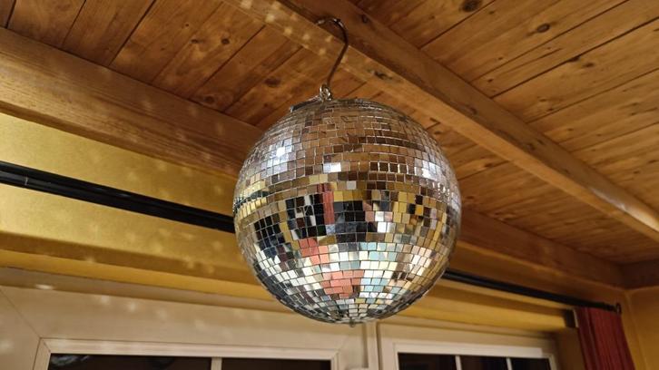 Disco bol spiegel bol, Muziek en Instrumenten, Licht en Laser, Zo goed als nieuw, Ophalen