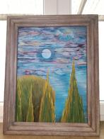 Peinture à l'huile <pleine lune en Provence>, Antiquités & Art, Enlèvement