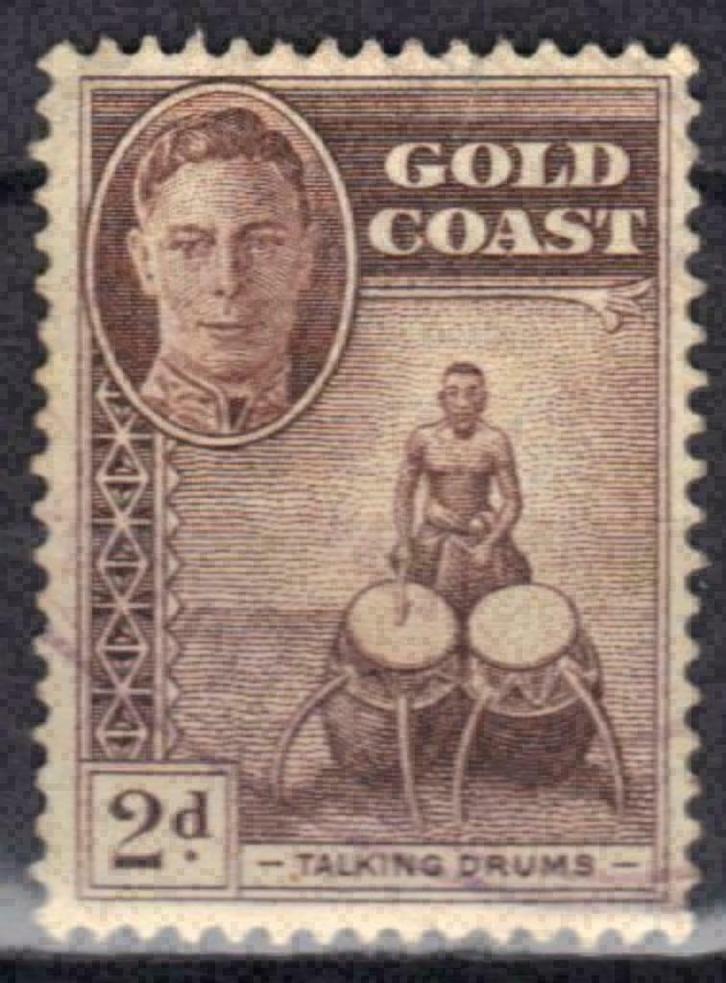 Gold Coast 1948 - Yvert 131 - George VI in medaillon (ST), Postzegels en Munten, Postzegels | Afrika, Verzenden