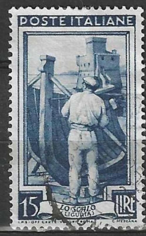 Italie 1950 - Yvert 579 - Italie aan 't werk - 15 l. (ST), Postzegels en Munten, Postzegels | Europa | Italië, Gestempeld, Verzenden