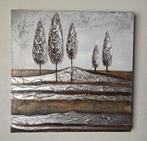 Canvas / schilderij - bomen - 80 x 80 cm, 75 cm ou plus, Comme neuf, Enlèvement, Peinture