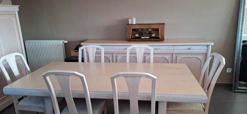 Eetkamer .in oudroze ., Huis en Inrichting, Complete eetkamers, Gebruikt, Ophalen