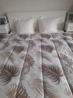 Waterbed in gebroken wit met hoofdpaneel !, Ophalen, Duo-systeem, Tweepersoons, Zo goed als nieuw