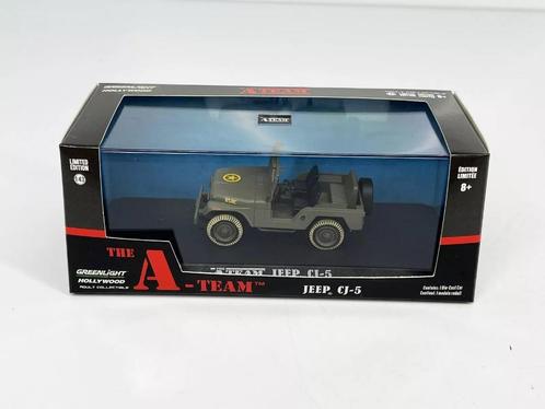 1:43 GreenLight 86526 Jeep CJ-5 the A-Team, Hobby & Loisirs créatifs, Voitures miniatures | 1:43, Comme neuf, Voiture, Enlèvement ou Envoi