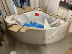 Hoekbad 140x140X48 - NIEUW- polyester, Doe-het-zelf en Bouw, Ophalen, Nieuw, Bad