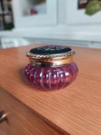 Vintage paars glazen potje Avon, Ophalen of Verzenden