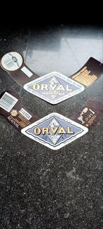 2 oude Orval bieretiketten, Verzamelen, Ophalen of Verzenden