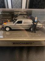 Helmut Schmidt Mercedes 350 SEL Minichamps-set, Hobby en Vrije tijd, MiniChamps, Zo goed als nieuw, Auto